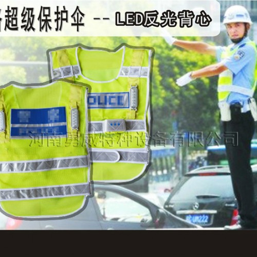 湖南LED爆闪闪光反光背心价格**执勤反光背心带灯反光背心