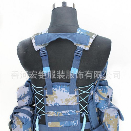 海洋迷彩06通用单兵战斗携行具 士兵配置战术背心图2