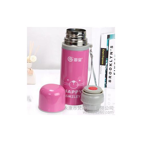供应御宝350ML 500ML吊带保温杯不锈钢儿童水壶 卡通保温杯杯 可批发图2
