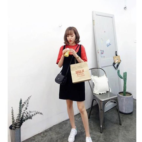 微信代理黑色显瘦舒服弹力无袖背心连衣裙网免费代理代发货图2