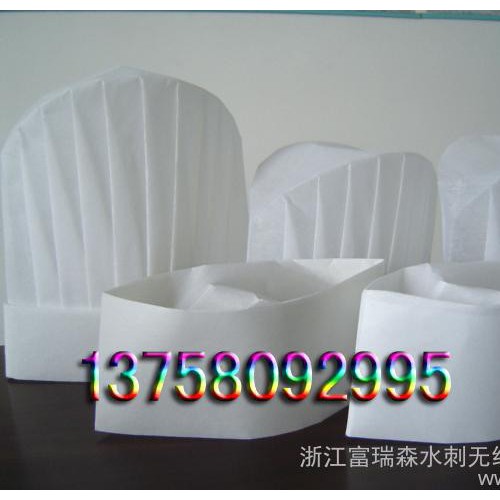 供应厂家直供 一次性鞋套，帽子，厨师帽，无纺布园帽图3