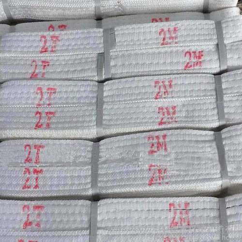 【河北神亚】厂家定制 起重吊装带3T 白色扁平吊带 丙纶吊装专用带 批发 零售 欢迎选购图2