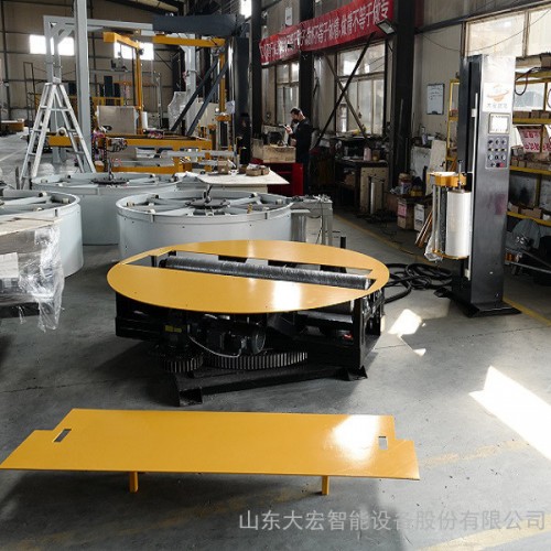 大宏THYP2000F-AU 圆筒托盘两用型缠绕机 无纺布熔喷布缠绕机 自动裹包机图5