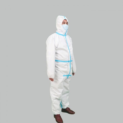 **防护服 批发防护连帽连体服 防尘白色无纺布防护服图4