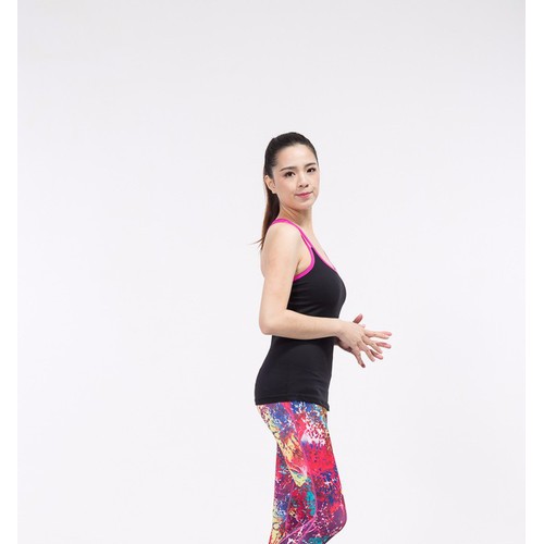 NEXTSPORT夏季瑜伽服套装女吊带上衣印花瑜伽裤新款跑步健身服瑜伽套装女