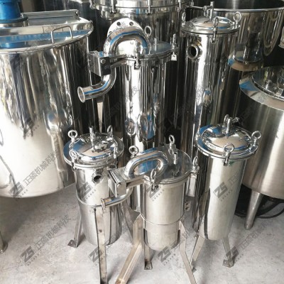 直销不锈钢无纺布袋液体过滤器 卫生级食品饮料尼龙布过滤器