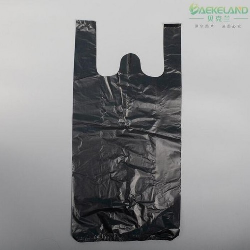 贝克兰非连卷背心式垃圾袋家用手提式垃圾袋加厚防漏黑色垃圾袋图5