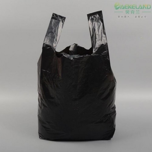 贝克兰非连卷背心式垃圾袋家用手提式垃圾袋加厚防漏黑色垃圾袋图2