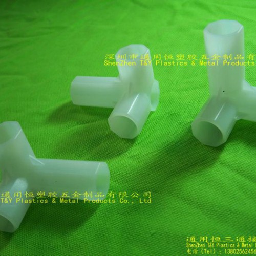 直销展示架16MM三通，无纺布衣柜塑料接头，环保四通图7
