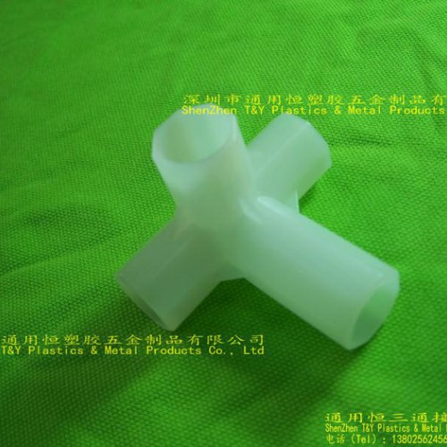 直销展示架16MM三通，无纺布衣柜塑料接头，环保四通图2