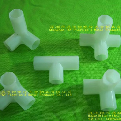 直销展示架16MM三通，无纺布衣柜塑料接头，环保四通图5
