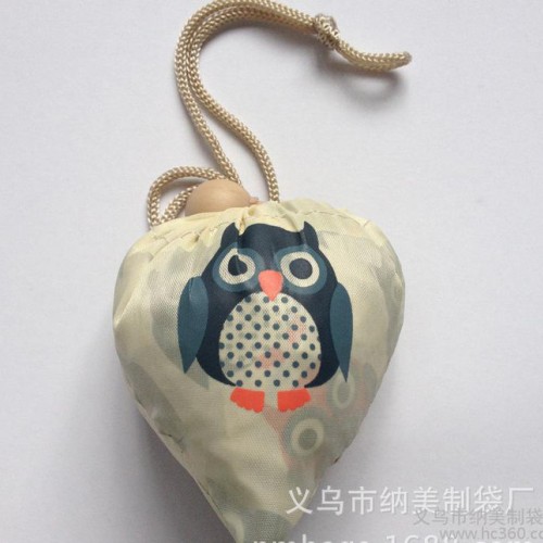 定制210D动物造型防水涤纶背心可折叠购物袋新品**环保礼图1