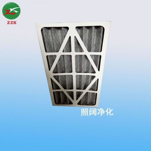 直销 纸框活性炭折叠滤网 活性炭过滤器 活性炭板式、无纺布