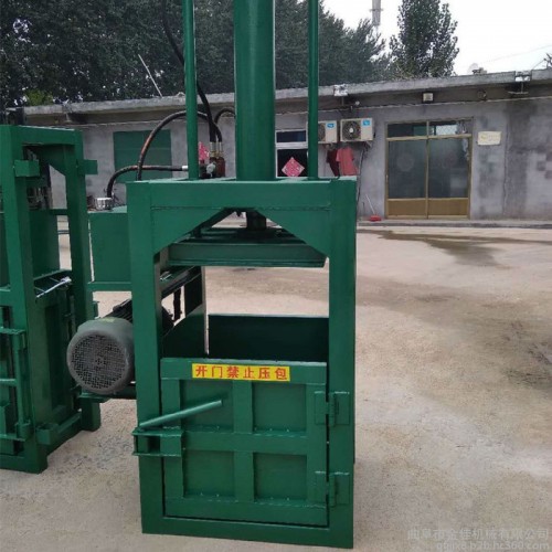 无纺布打包堆放不占地 手动填料塑料薄膜打包机 高密度挤压棉花捆包机图3
