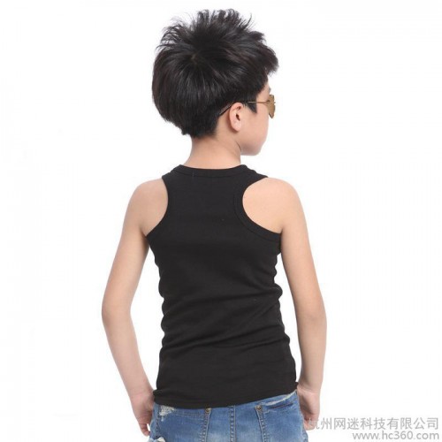 供应新品精美时尚潮流休闲儿童背心 厂家批发男女背心纯棉代发图2