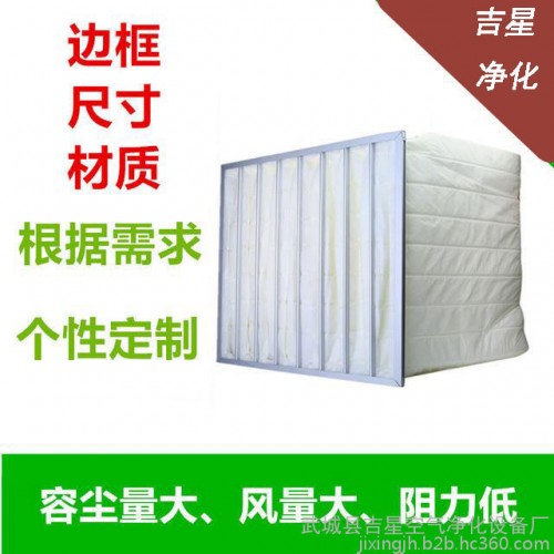 定制 初效空气过滤器无纺布g4纸框金属板式工业中央空调尼龙防尘过滤网图7