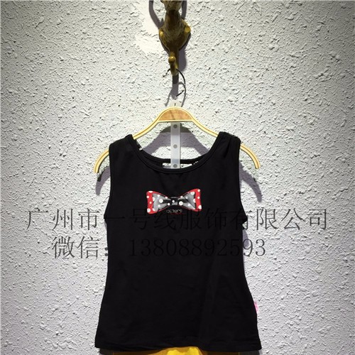 加菲猫2016童装过季库存夏款透气背心裙批发处理图7