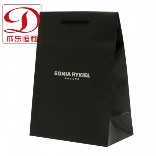 深圳可爱背心礼品袋 定制精美黑色服装手提袋 **图2
