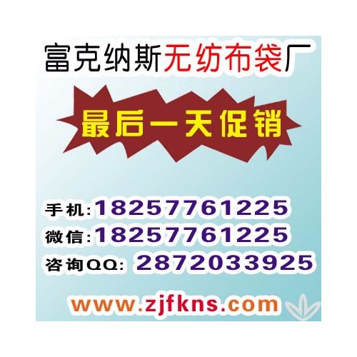 富克纳斯 沧州 可折叠袋子 拉链钱包折叠袋 挖孔背心折叠袋 无纺布袋定做 折叠袋 河北图5