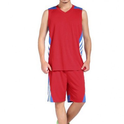 肇庆CBA新款清凉舒适男式篮球服套装 比赛训练服背心定制