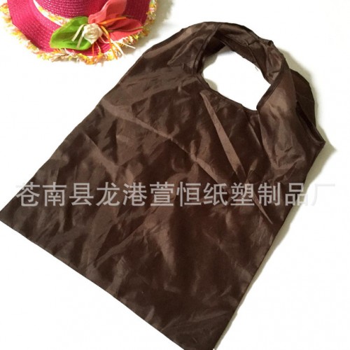 190t折叠背心袋 210d涤纶袋 折叠超市购物袋 低价订做