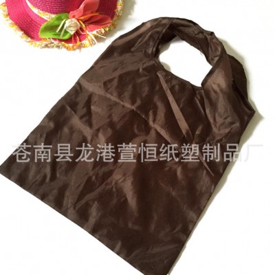 190t折叠背心袋 210d涤纶袋 折叠超市购物袋 低价订做