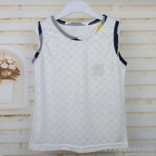 春夏装新款韩版宝宝男童女童装婴儿童运动衣服装背心家居纯棉图2