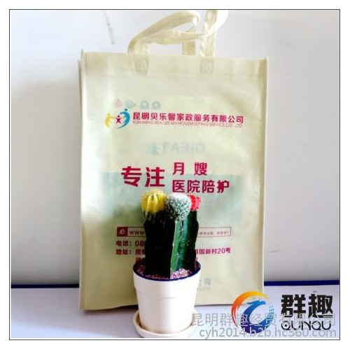 昆明环保袋制作/广告手提袋/无纺布袋子/背心袋/平口袋定做印logo做广告宣传图6