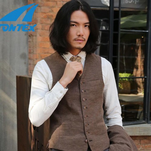 通盈服装新款休闲背心马甲 四季款韩版男装修身时尚绅士马甲图2