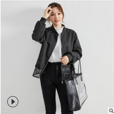 亚马逊爆款女装夹克2020秋冬新款韩版时尚百搭外套修身棒球服现货图3