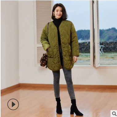 跨境爆款棉衣女2020冬季新款韩版女装宽松时尚潮流两穿外套现货图3