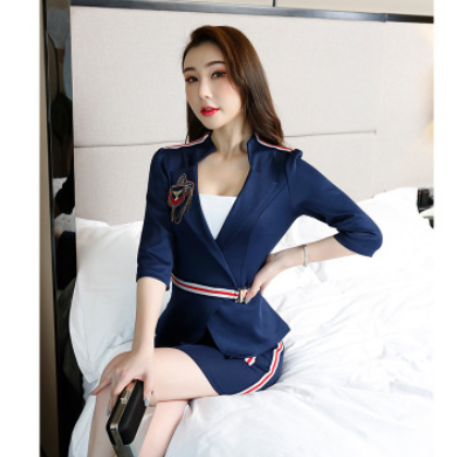 2020年新款足浴套装足疗店洗浴按摩性感美容师职业套装女dj服务装图1