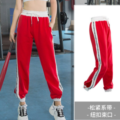 大码瑜伽服女宽松高腰胖mm健身房春秋季跑步运动裤200斤舞蹈裤子图3