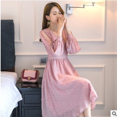 今年流行的连衣裙长裙林家女孩 ladiesdress广州十三行女装东大门图1
