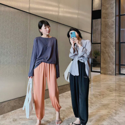 杜小宅新款仙女凉凉裤3.0夏季宽松高腰显瘦休闲防蚊裤子灯笼裤女图1