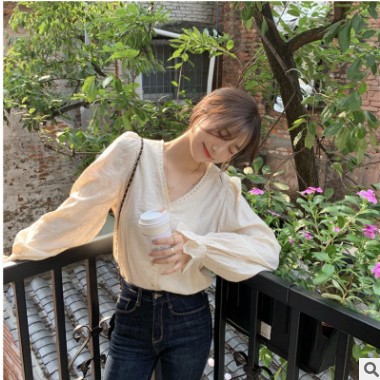 雪纺防晒衫外搭夏装新款韩版宽松慵懒风长袖薄款白色衬衫女外穿图3