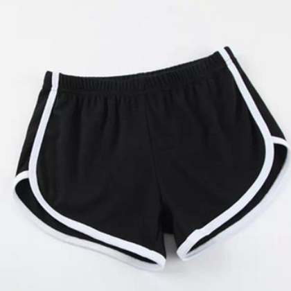包邮一件代发外贸欧美女装 健身跑步瑜伽运动短裤女夏季性感睡裤