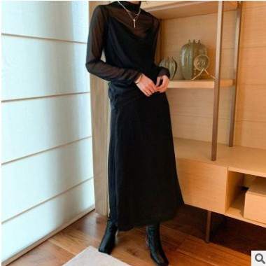趋梦DT EDITION双层哑光锻面吊带衫背心女夏外穿无袖T恤女2020图3