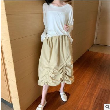 趋梦DT EDITION2020夏季女装新款百搭白色T恤女长袖上衣宽松防晒图2