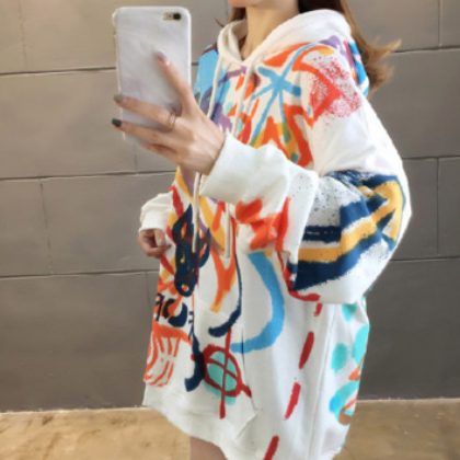 秋冬大码胖mm潮卫衣女2019年新款宽松韩版学生胖妹妹秋装洋气上衣图3