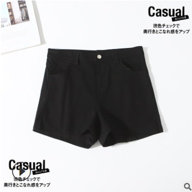 宽松高腰牛仔短裤女夏2021新款韩版显瘦阔腿a字版热裤潮短裤牛仔图3
