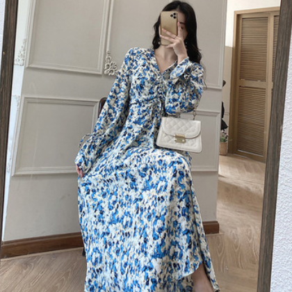 780大码女装春装碎花连衣裙微胖收腰显瘦连衣裙胖妹妹时尚春装图2