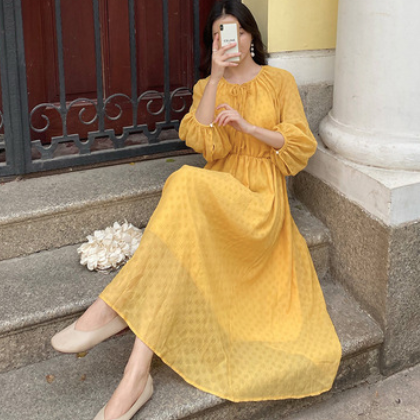 775大码女装春装连衣裙收腰显瘦遮肉长款连衣裙微胖裙子时尚气质图2