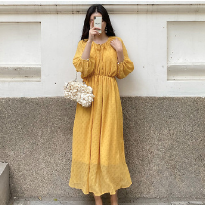 775大码女装春装连衣裙收腰显瘦遮肉长款连衣裙微胖裙子时尚气质图3