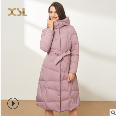 2020羽绒服新冬连帽通勤风OL女士精品羽绒服淑女白领百搭图2