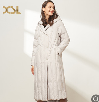 2020羽绒服新冬翻领通勤风OL女士精品羽绒服淑女白领白鹅绒图3