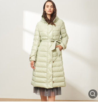 2020羽绒服新冬翻领通勤风OL女士精品羽绒服淑女白领白鹅绒图2