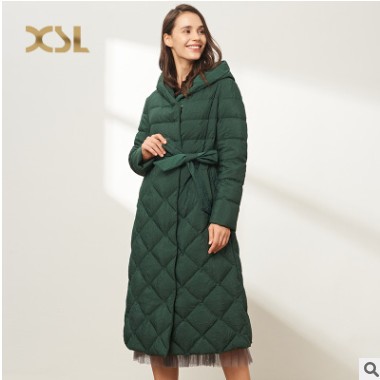 2020乡舍丽羽绒服新冬连帽通勤风OL女士精品羽绒服淑女白领百搭图2