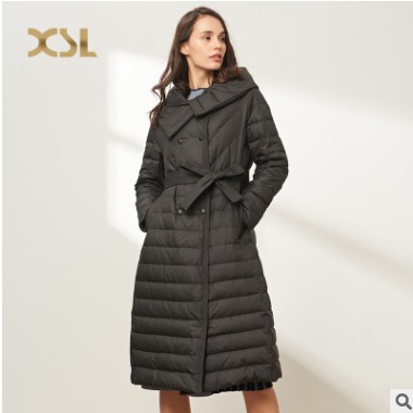 2020羽绒服新冬翻领通勤风OL女士精品羽绒服淑女白领百搭图2