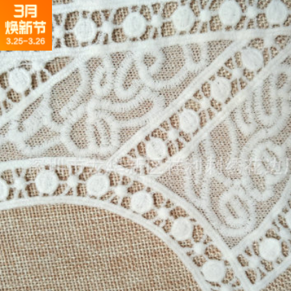 服装水溶棉线胸花 新款时尚棉线花边 女装刺绣花边定做图2